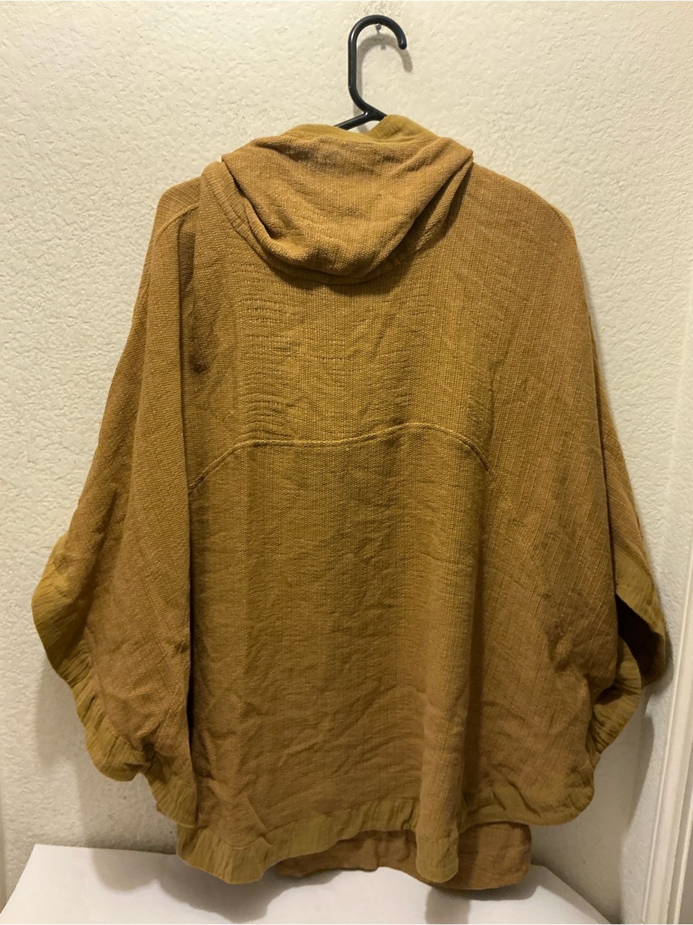 La Troupe Relaxed Hooded Tunic Top in Mustard